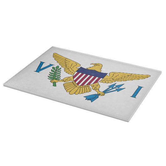 統一された州ヴァージン諸島国旗 カッティングボード (角)