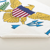 統一された州ヴァージン諸島国旗 シェルパブランケット (3/4)