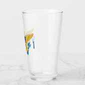 統一された州ヴァージン諸島国旗 タンブラーグラス (左)