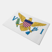 統一された州ヴァージン諸島国旗 ドアマット (アングル)