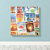 統一された州切手 キャンバスプリント (インサイチュ (ウッドフロア))