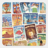 統一された州切手 スクエアシール (正面)