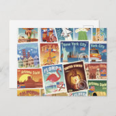 統一された州切手 ポストカード (正面/裏面)