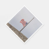 統一された州半旗（米国） スタンダードランチョンナプキン (角)