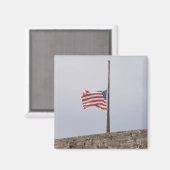 統一された州半旗（米国） マグネット (正面/裏面)