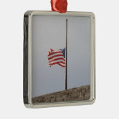 統一された州半旗（米国） メタルオーナメント (右)