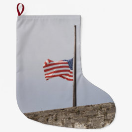 統一された州半旗(米国) ラージクリスマスストッキング
