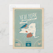 統一された州図 ポストカード (正面/裏面)