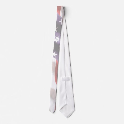 統一された州国旗の星nストライプタイ ネクタイ (裏面)