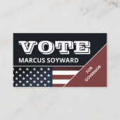 統一された州国旗デザイン、政治運動家 名刺 (正面)