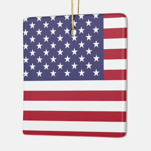 統一された州国旗 セラミックオーナメント (左)