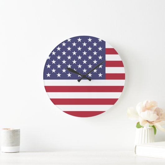 統一された州国旗 ラージ壁時計 (ホーム)