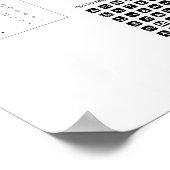 統一された州国立公園サービスマップシンボル ポスター (角)