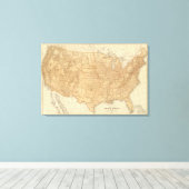 統一された州地形 キャンバスプリント (インサイチュ (ウッドフロア))