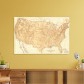 統一された州地形 キャンバスプリント (インサイチュ (リビング))