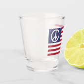 統一された州平和旗 ショットグラス (左)