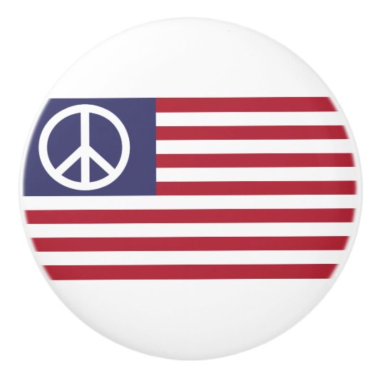 統一された州平和旗 セラミックノブ (正面)