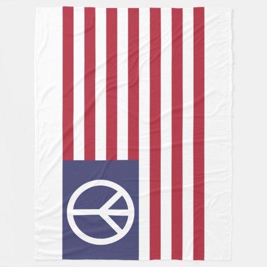 統一された州平和旗 フリースブランケット (正面)