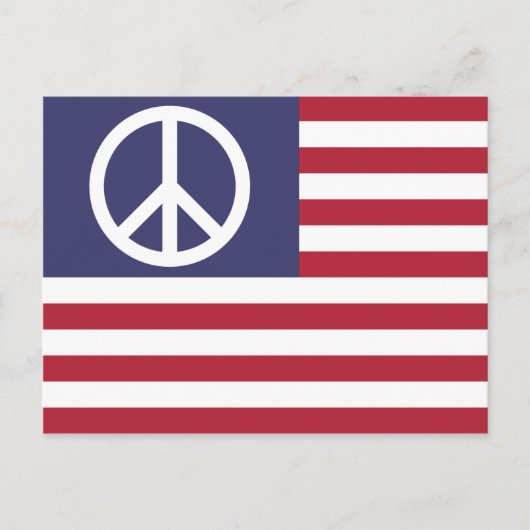 統一された州平和旗 ポストカード (正面)