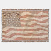 統一された州憲法アメリカ国旗 スローブランケット (正面)