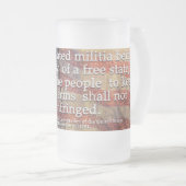 統一された州憲法修正第2条 フロストグラスビールジョッキ (正面右)