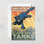 統一された州戦車隊1918年頃 ポストカード (正面/裏面)