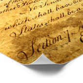 統一された州構成ヴィンテージキャンバス印刷 ポスター (角)