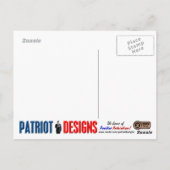 統一された州構成 ポストカード (裏面)