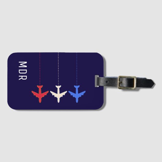 統一された州機 ラゲッジタグ (正面横)