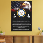 統一された州海軍の船員の信条 キャンバスプリント (インサイチュ (リビング))
