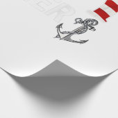 統一された州海軍ブラザーとアメリカ国旗の贈り物 ラッピングペーパー (角)