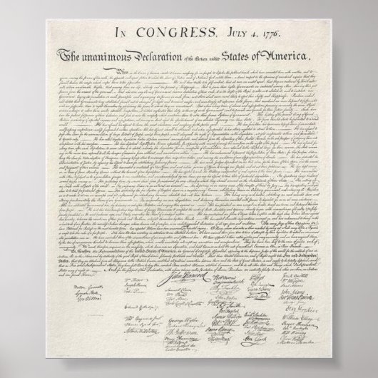 統一された州独立宣言ポスター ポスター (正面)