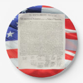 統一された州独立宣言ヴィンテージ ペーパープレート (正面)