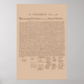 統一された州独立宣言 ポスター (正面)