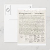 統一された州独立宣言 ポストカード (正面/裏面)