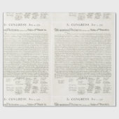 統一された州独立宣言 ラッピングペーパー (フラット)