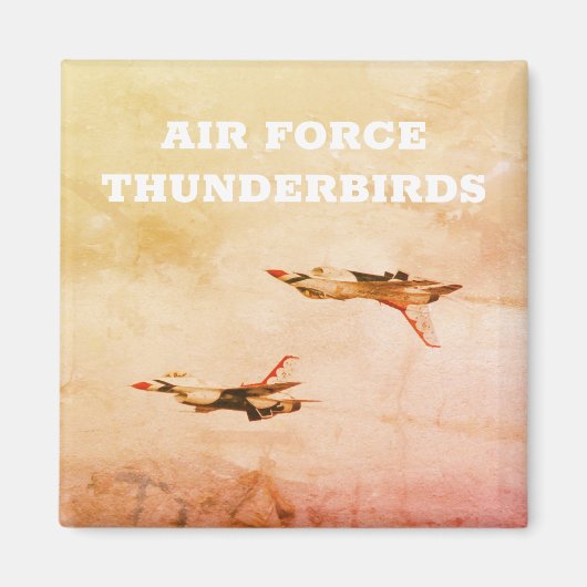 統一された州空軍Thunderbirdsデモチーム マグネット (正面)
