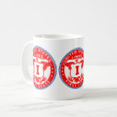 統一された州行の最初のクラスラベル コーヒーマグカップ (正面左)