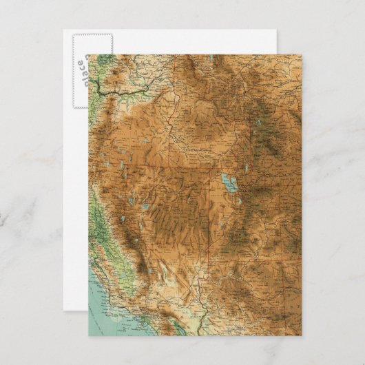 統一された州西部 ポストカード (正面/裏面)