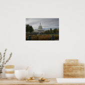 統一された州資本プリント ポスター (キッチン)