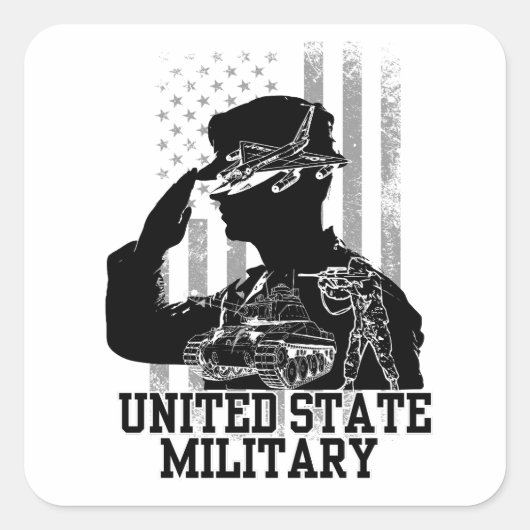 統一された州軍隊 スクエアシール (正面)