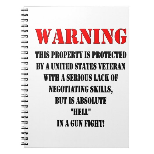 統一された州退役軍人 ノートブック (正面)