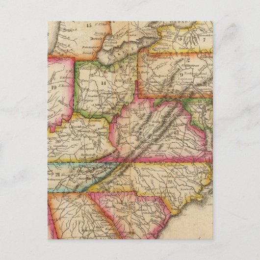 統一された州11 ポストカード (正面)