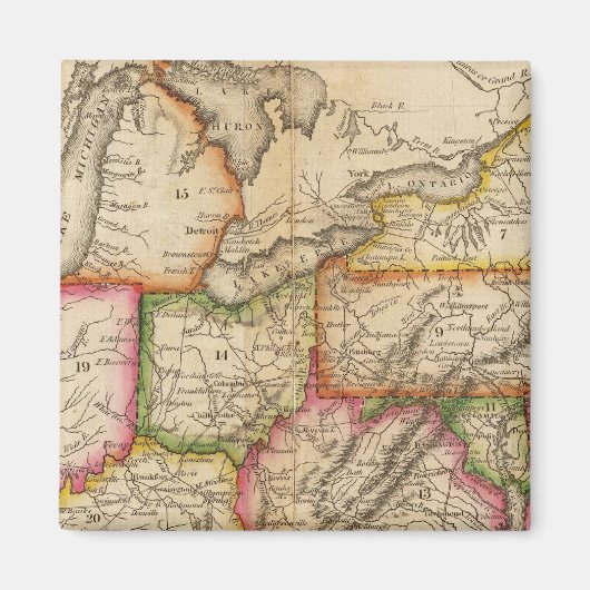 統一された州11 マグネット (正面)