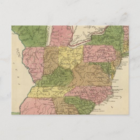 統一された州18 ポストカード (正面)