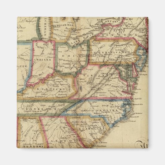 統一された州24 マグネット (正面)