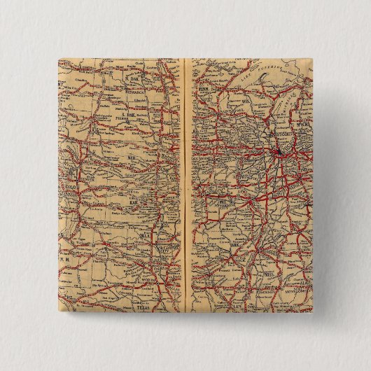 統一された州8 缶バッジ (正面)