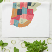 統一された州 キッチンタオル (折り畳み)