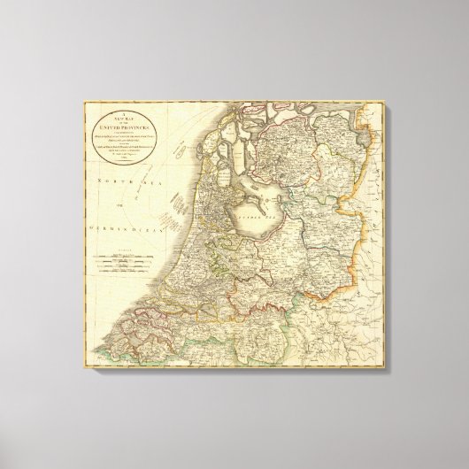 統一された州 キャンバスプリント (正面)
