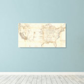 統一された州、テリトリ キャンバスプリント (インサイチュ (ウッドフロア))